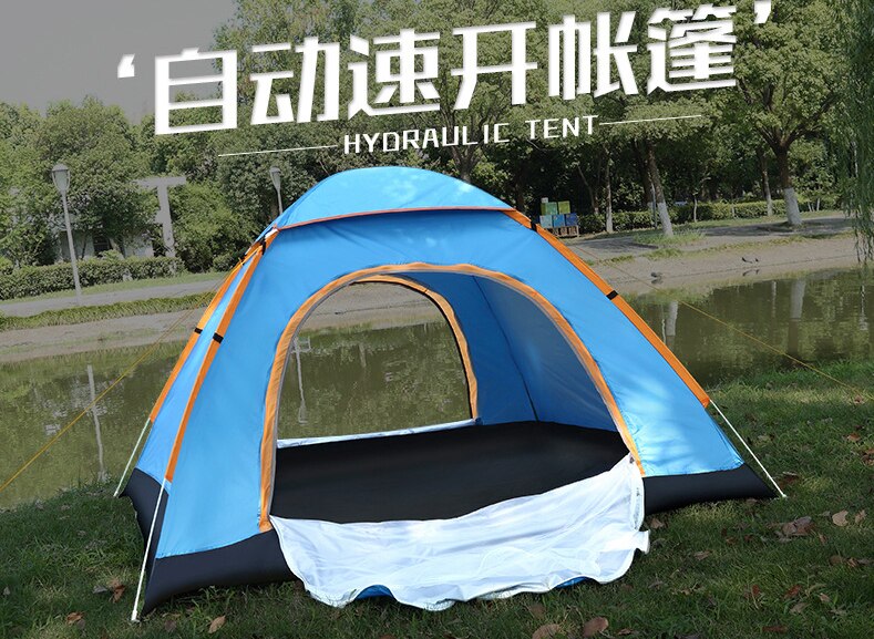 Cheap Goat Tents Folding tent full automatic quick opening portable mountaineering camping tent park picnic sunscreen tent Tents 
